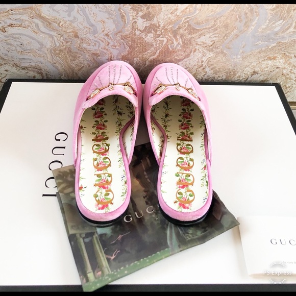 New! Gucci Princetown Horsebit Crystal MuleLoafers - Picture 5 of 12
